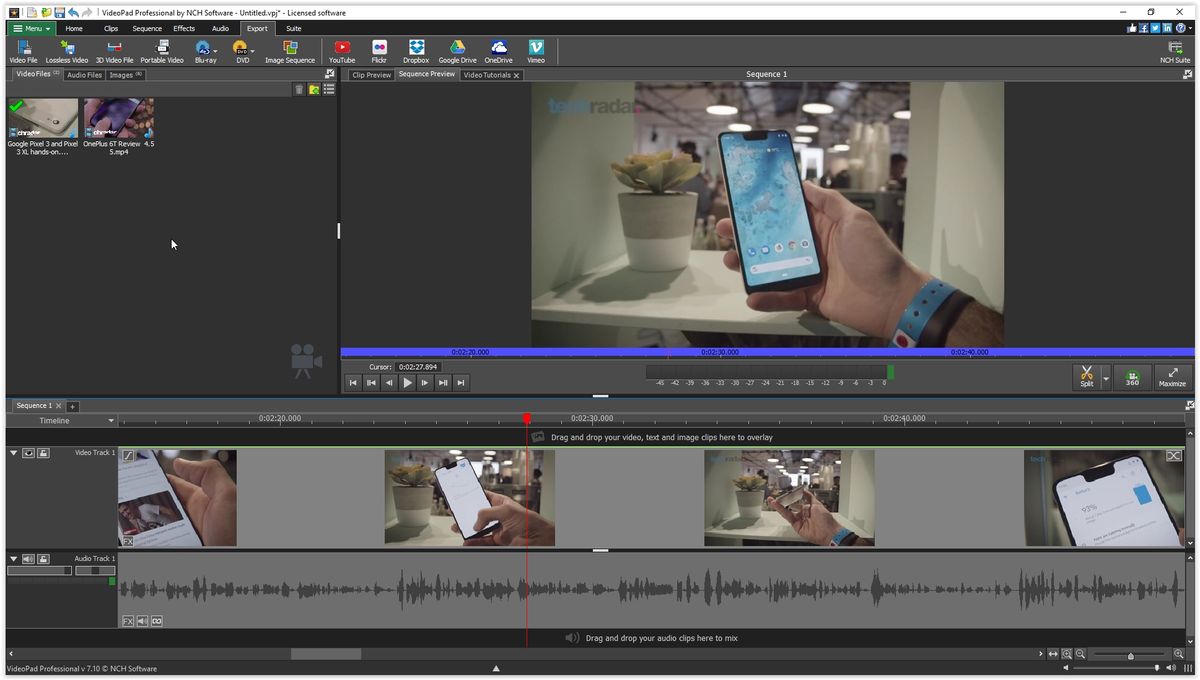 download the new NCH VideoPad Video Editor Pro 13.59