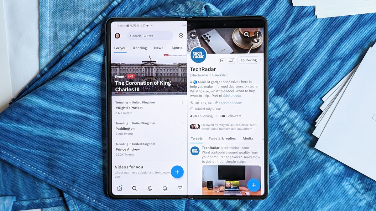 Honor Magic Vs review split screen straight