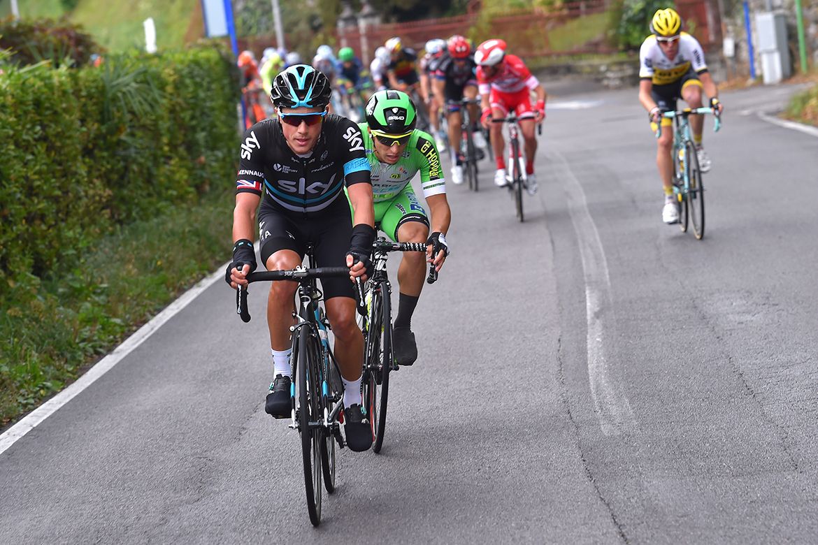 Peter Kennaugh (Sky) on the attack