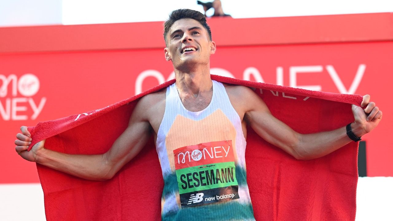 Junior doctor Phil Sesemann finished seventh on his marathon debut 