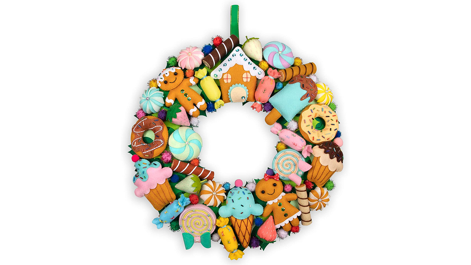 Christmas felt wreath