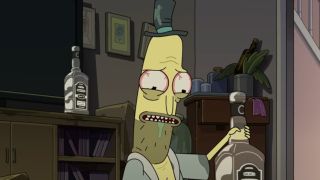Mr. Poopybutthole on Rick and Morty on Adult Swim. 