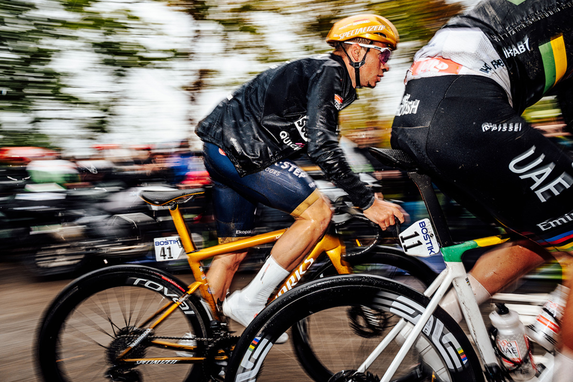 Remco Evenepoel riding a Specialized S-Works Power Evo saddle
