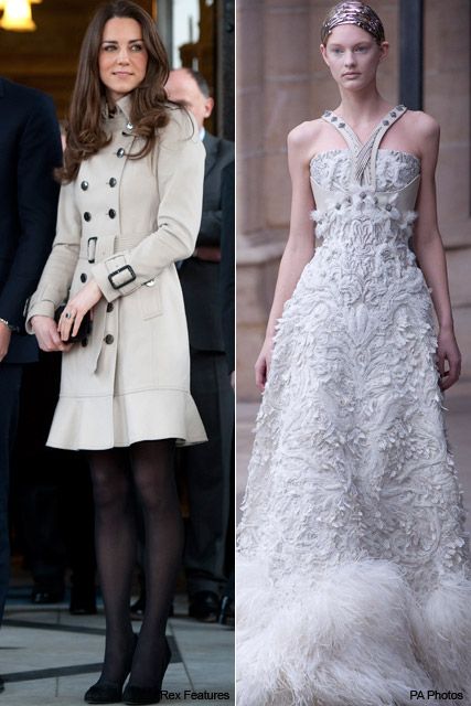 Alexander McQueen Autumn/Winter 2011 - Kate Middleton, royal wedding, dress, bridal, gowm, McQueen, inspired, wedding, Prince William, design, Sarah Burton, fashion, Marie Claire