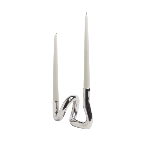 Wave chrome candlestick 