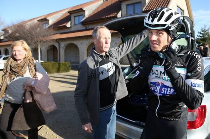 Zdenek Stybar gets ready to go out training
