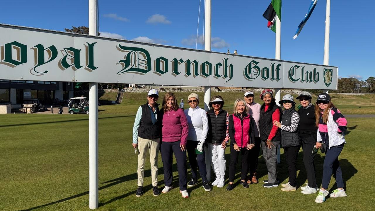 Women's golf group at Royal Dornoch Golf Club