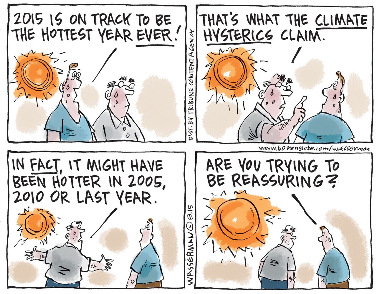 Editorial cartoon World Climate Change