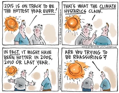 Editorial cartoon World Climate Change