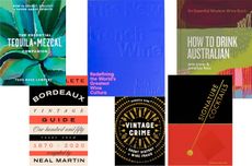 Collage of wines and spirits book covers