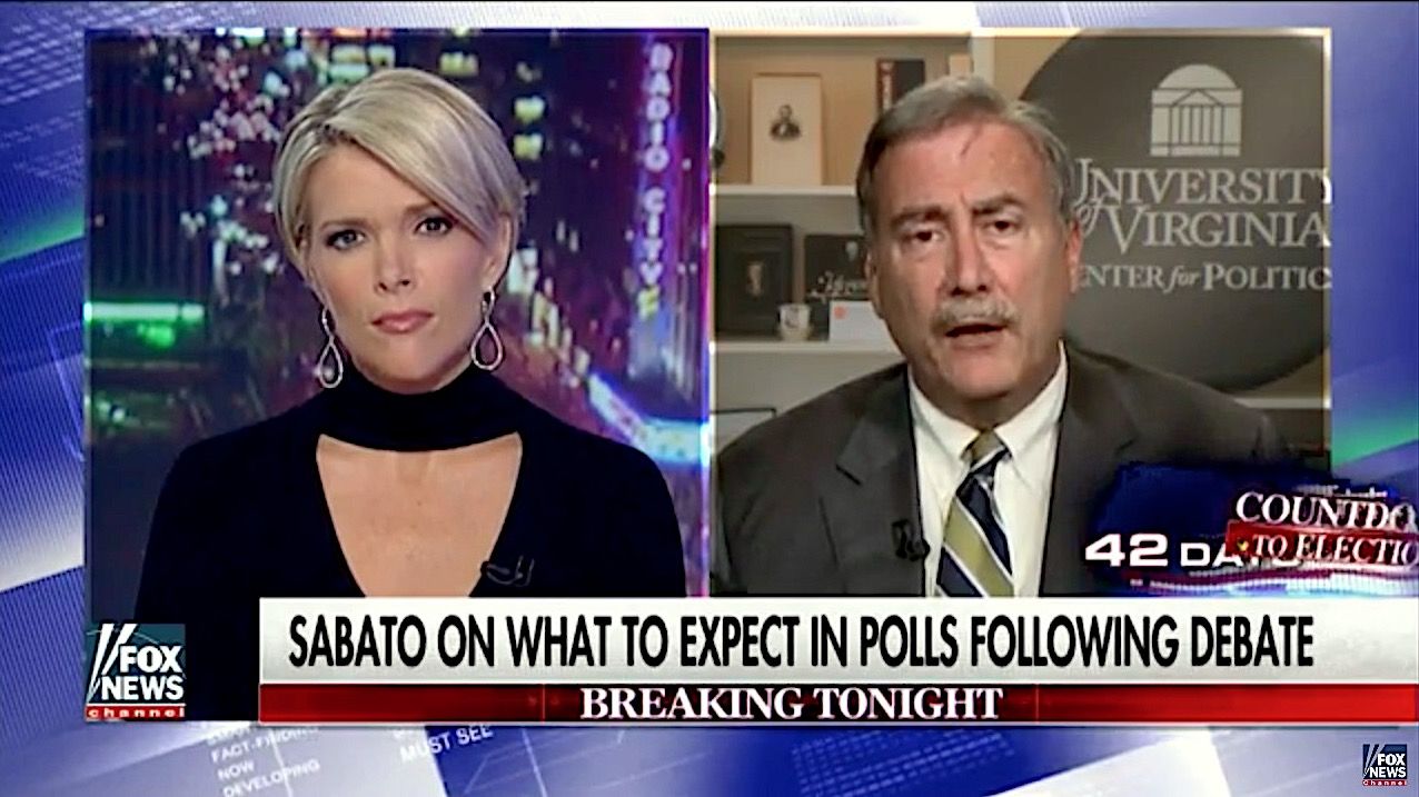 Larry Sabato tells Megyn Kelly that Donald Trump is in fine shape