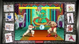 A screenshot of the Street Fighter 30th Anniversary Collection, one of the best fighting games.