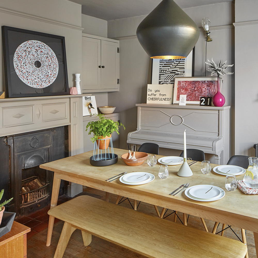 dining area with wooden table