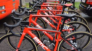 Only some of the BMC Racing team have been given the latest Teammachine SLR01 framesets, launched officially last week in Switzerland