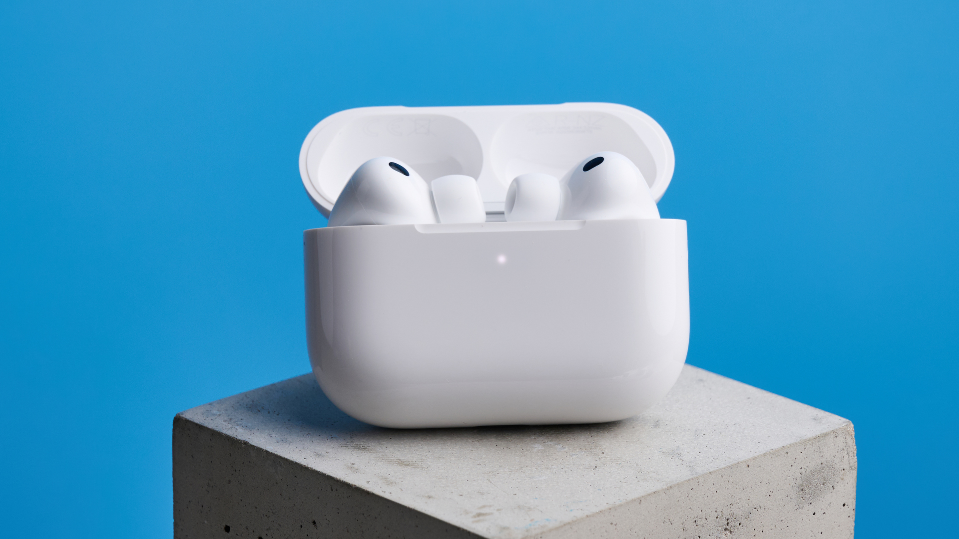 A pair of Apple AirPods Pro 3
