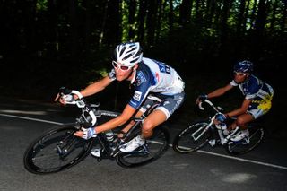 Fränk Schleck (Saxo Bank) and Matteo Carrara (Vacansoleil) formed stage two's winning breakaway.