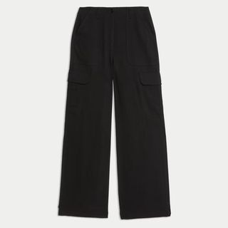 Black cargo trousers from M&S 