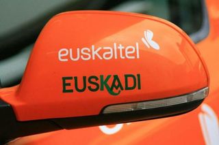 The Euskaltel-Euskadi team vehicle