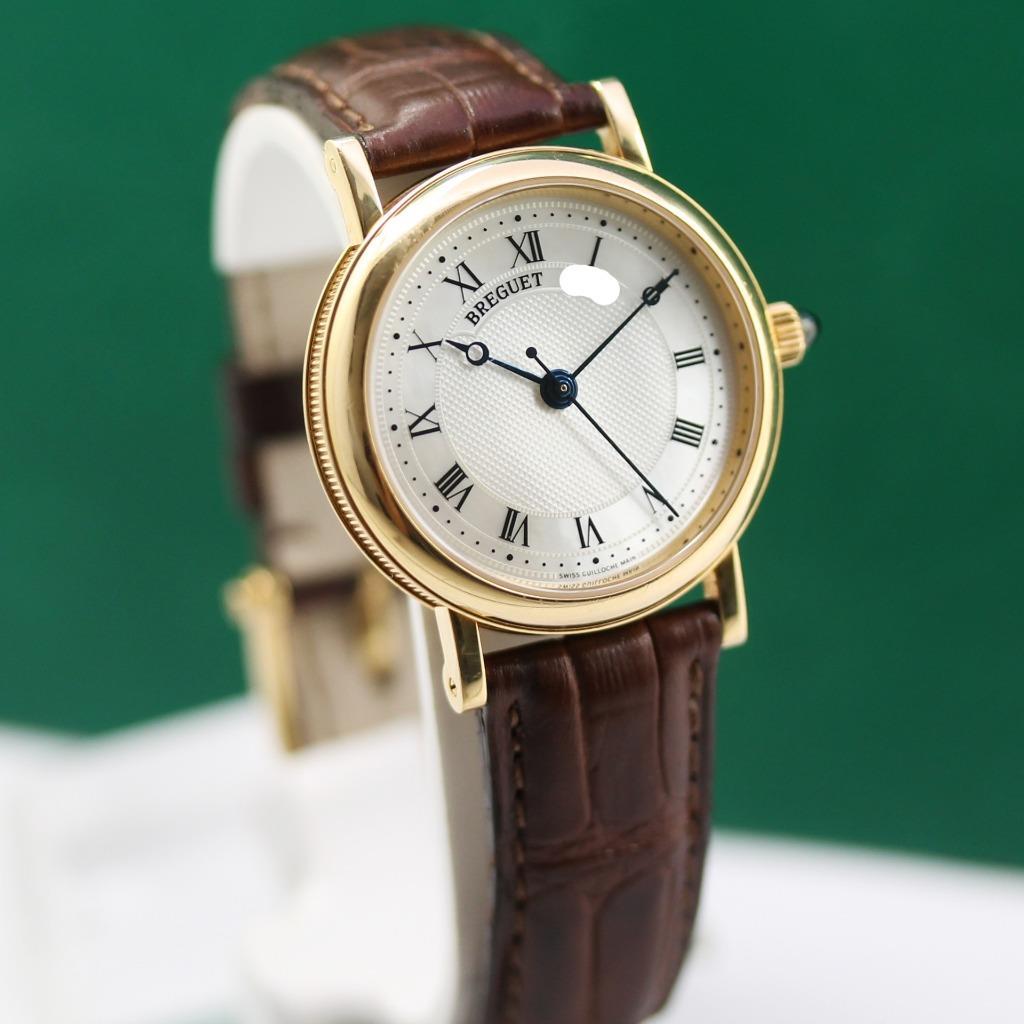 Breguet Classique 8067 18k Yellow Gold Guilloche Dial Automatic Unisex Watch