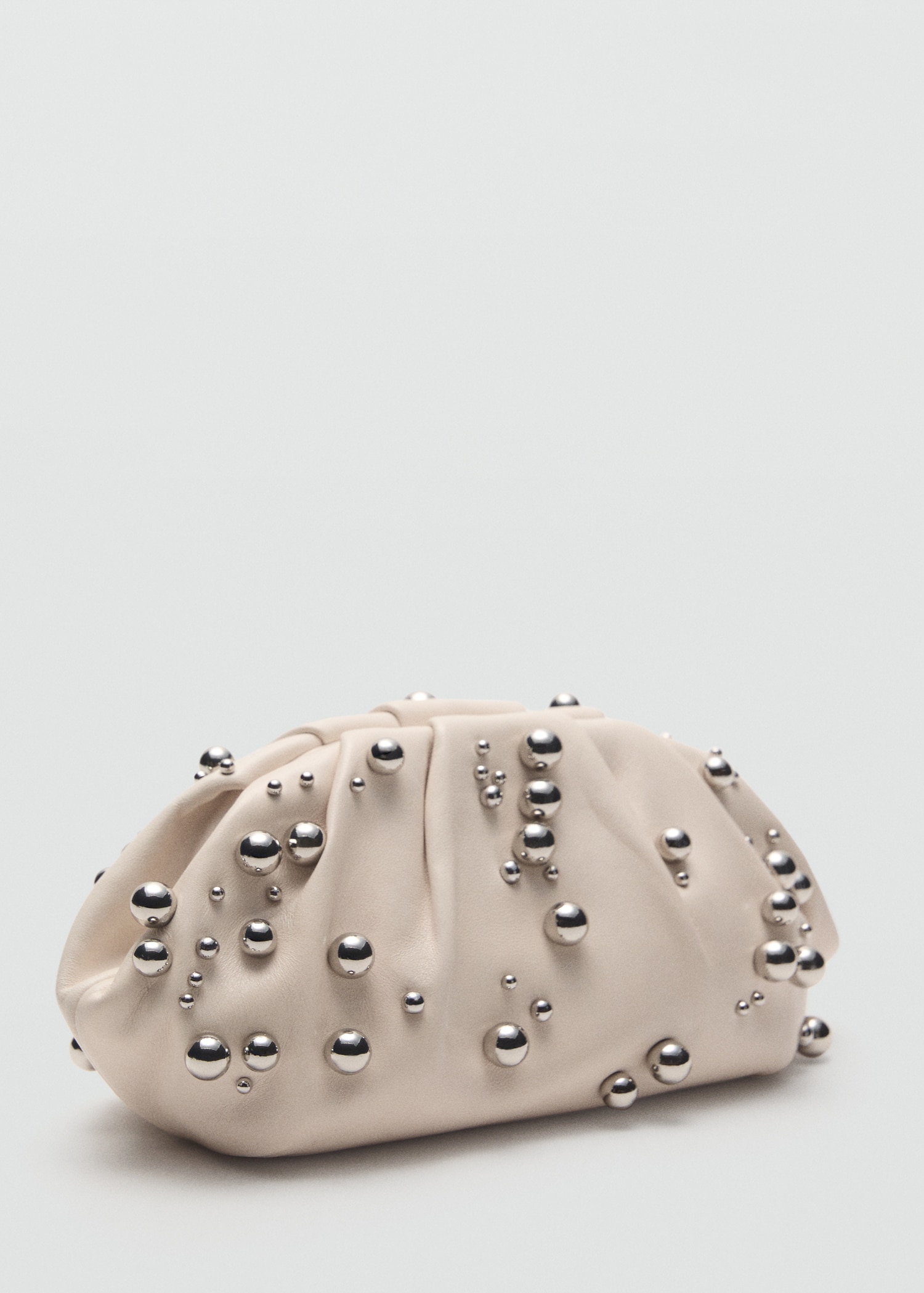 Leather Handbag With Ball Detail - Women | Mango United Kingdom