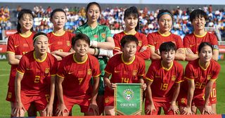 China Women's World Cup 2023 squad: Players of China line up for a team photo prior to the Women's International friendly match between Spain and China at Palladium Can Misses on April 11, 2023 in Ibiza, Spain.