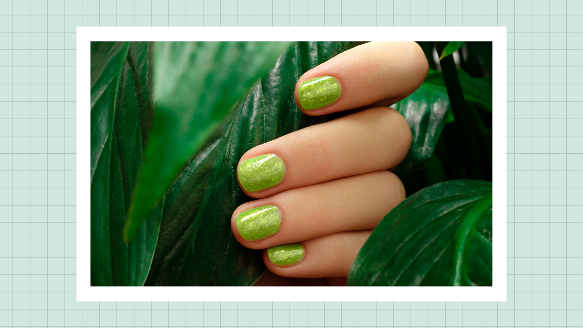 Everyone's switching to green nails for fall—here are…