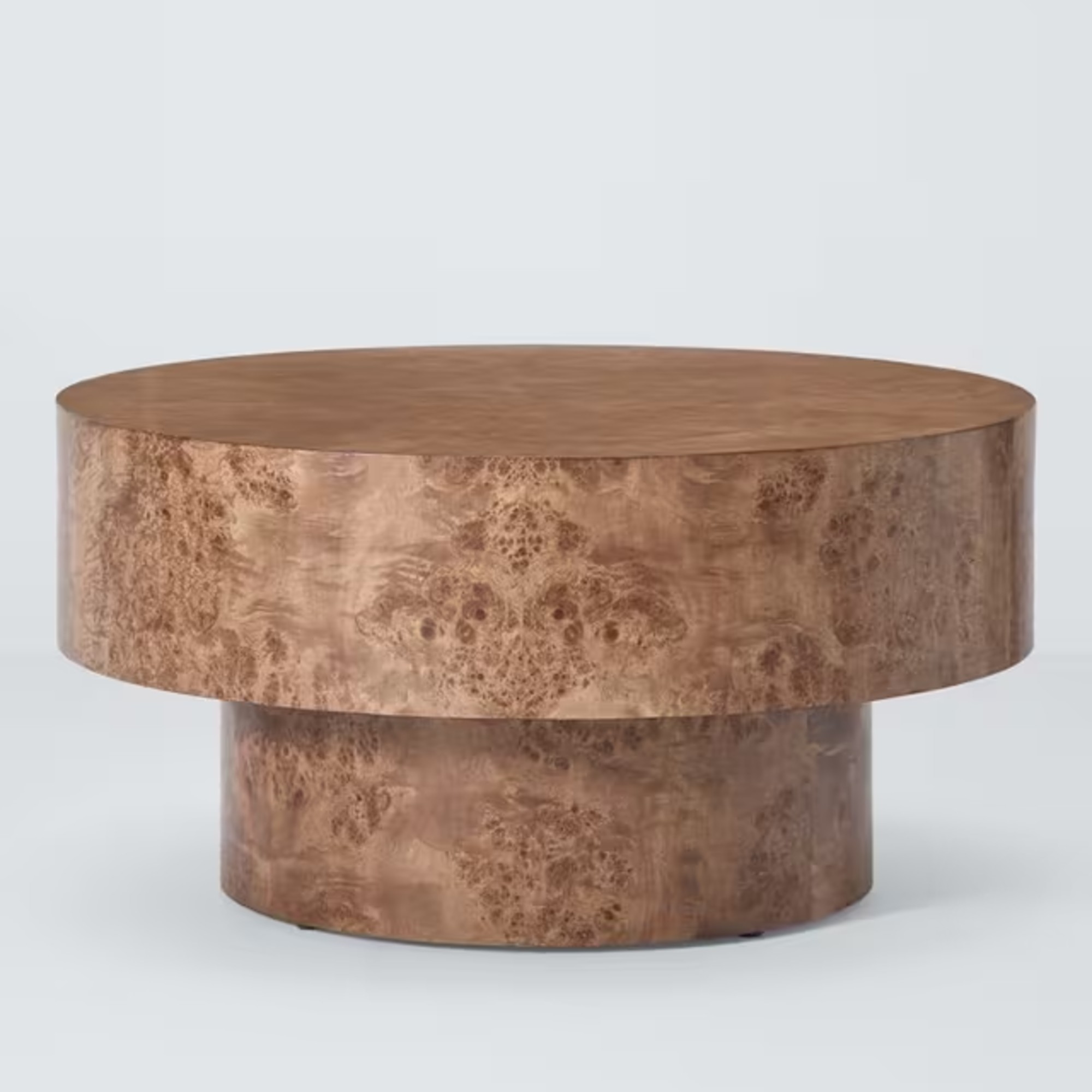 John Lewis Burl Round Coffee Table