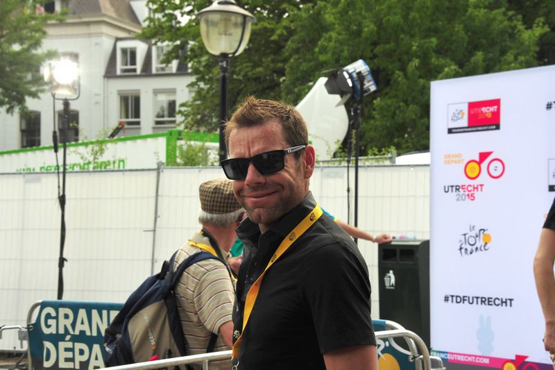 2011 Tour winner Cadel Evans was at the presentation