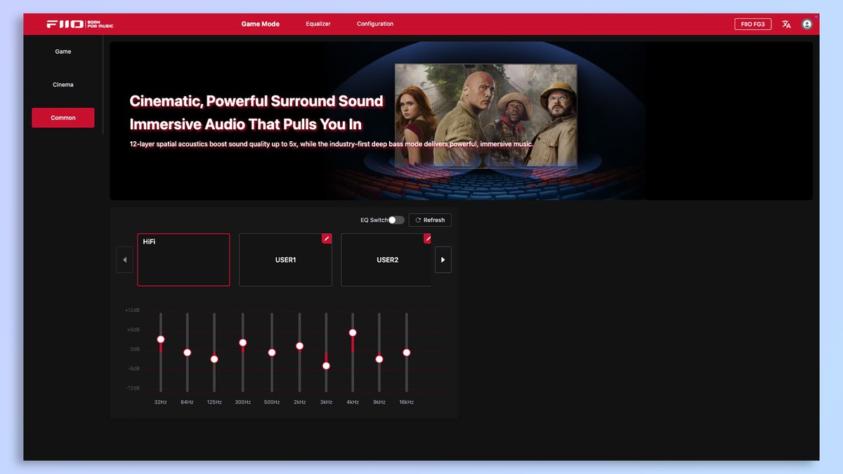 FiiO companion app screenshot
