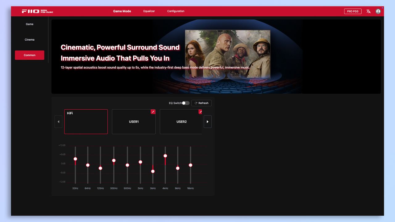 FiiO companion app screenshot
