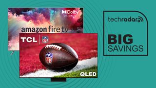 Big cheap screen deal image with TCL QM8 and Amazon Omni QLED