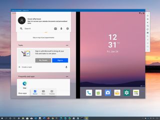 Surface Duo emulator installed on Windows 10
