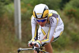 Fast in recent sprints, Adrie Visser (HTC - Columbia Women) was sixth in this test against the clock.