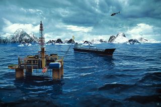 Arctic Oil Illustration