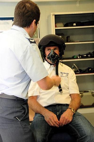 The it's time for the oxygen mask to be fitted