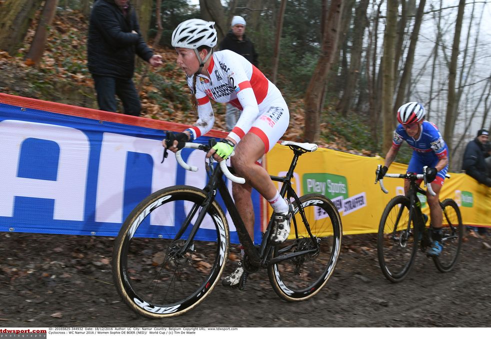 Sophie De Boer (Kalas-NNOF) out of the saddle