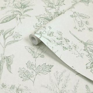 B&Q Superfresco Easy Sage Herbarium Smooth Wallpaper