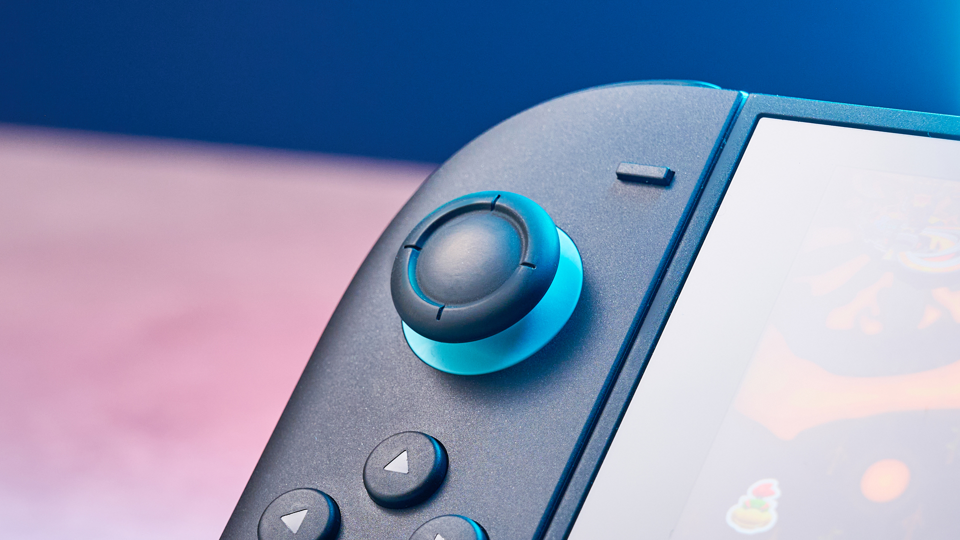 A Nintendo Switch 2 photographed under RGB lighting