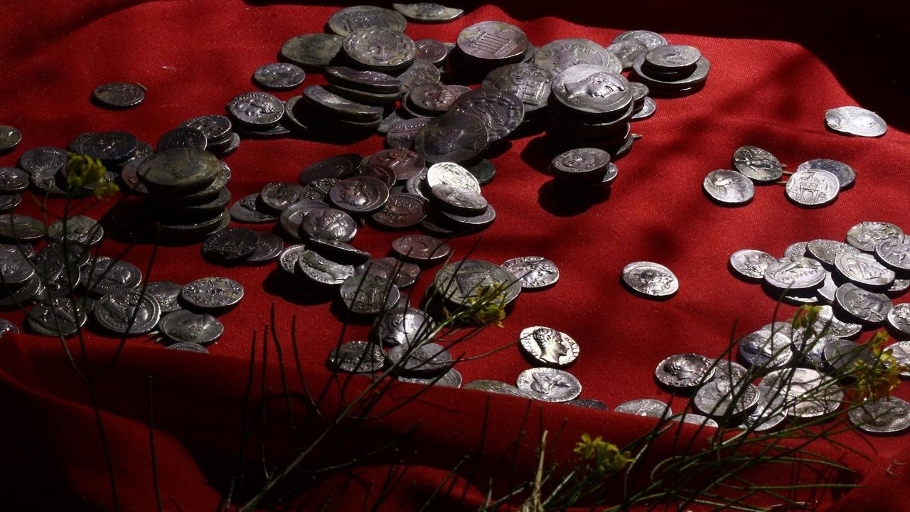Many of the coins were minted in southern Italy.