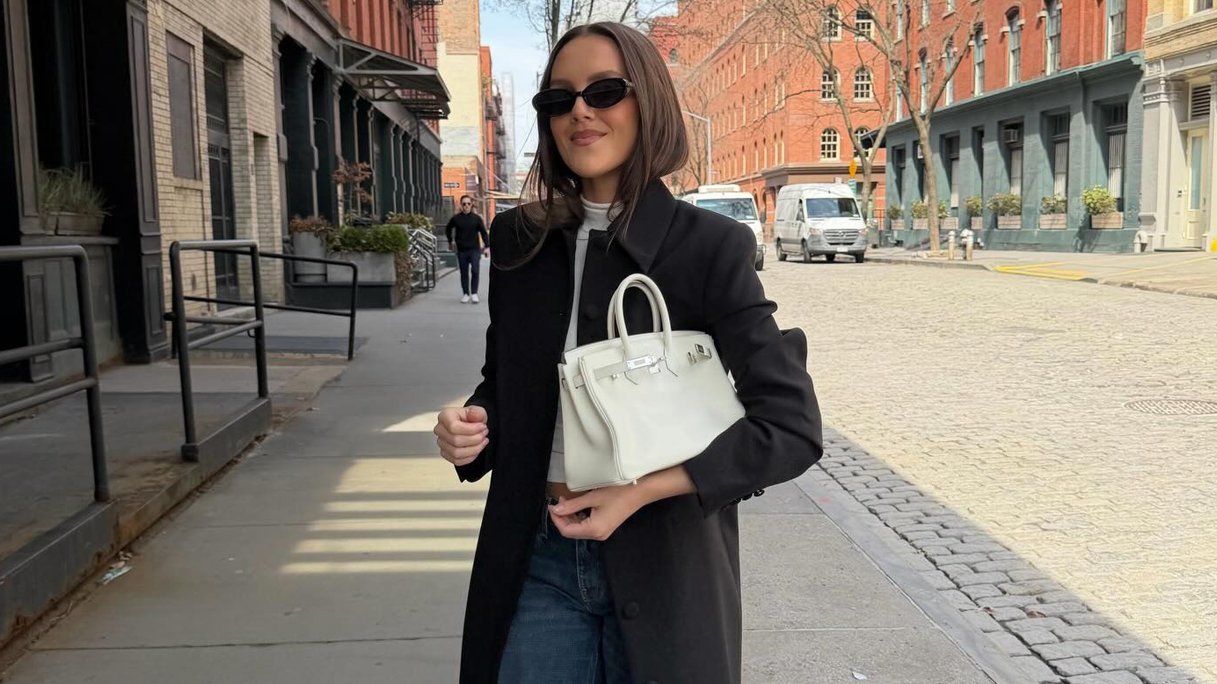 emma leger wearing 70s flares