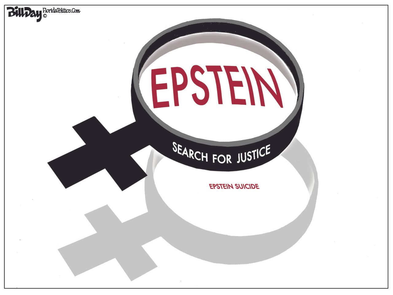 Political Cartoon U.S. Epstein Suicide Search for Justice Pedophile Trial