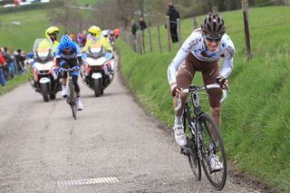 A young Bardet on the attack at his first Amstel