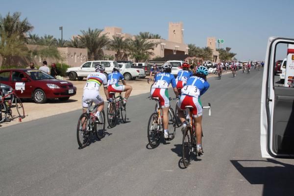 The Italian squad set off for stage 3.