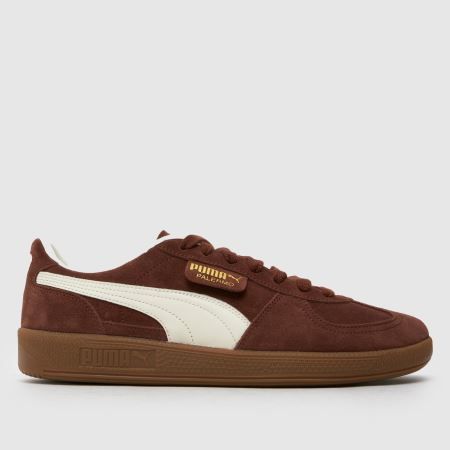 Puma Palermo in Brown & White