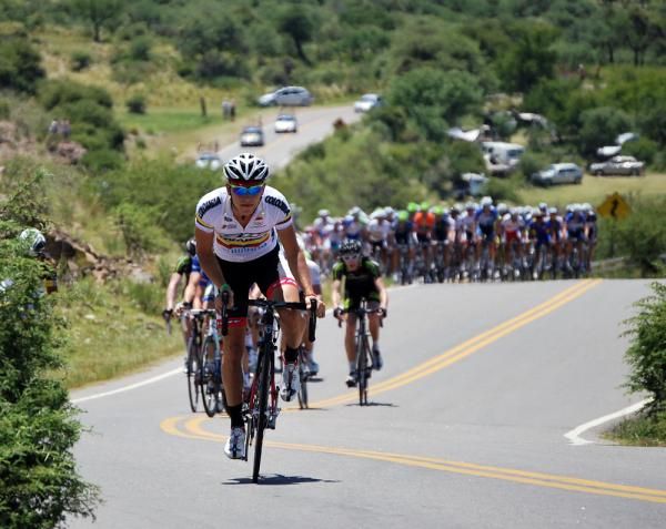 Weimar Roldan (Team Colombia) goes on the attack