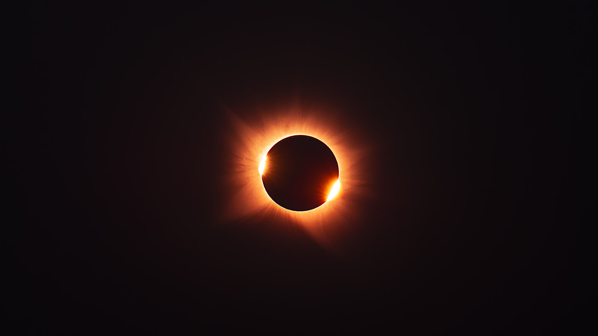 A shot of the total solar eclipse 2026 zoomed in.