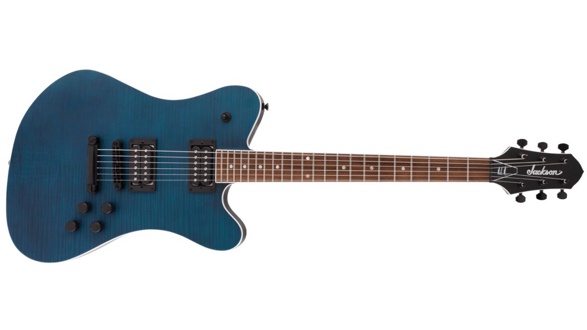 Jackson X Series Signature Mark Morton DX2FM in Satin Transparent Blue
