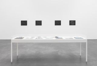 Installation view of ‘Josef Albers: Sonic Albers’ at David Zwirner, New York