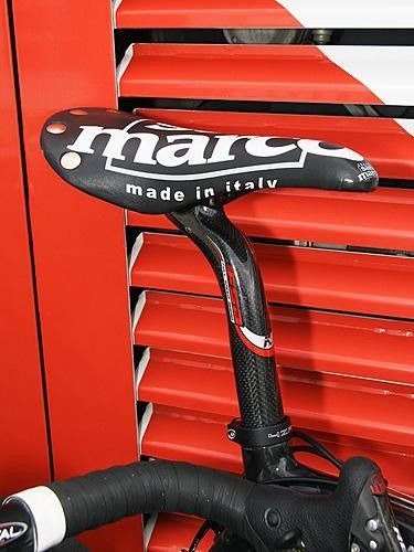 Carbon seatposts seem scary on the cobbles but these seemed to have held up fine when we found them again at the finish.
