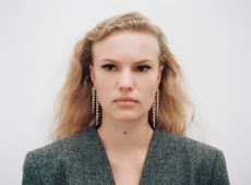 woman wearing diamond jewellery